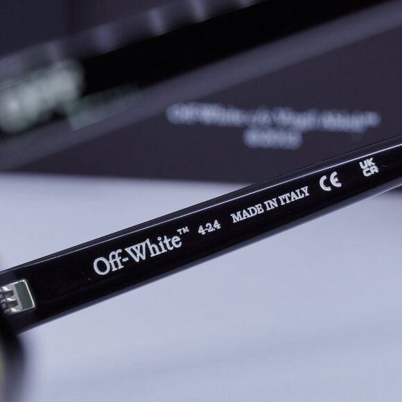 Off-White OERI13A WARREN 1018 Rectangle Sunglasses - Black/Yellow main image 6